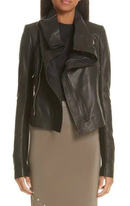 Classic Leather Biker Jacket