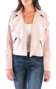 Jacee Draped Moto Jacket