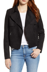 Jacee Draped Moto Jacket