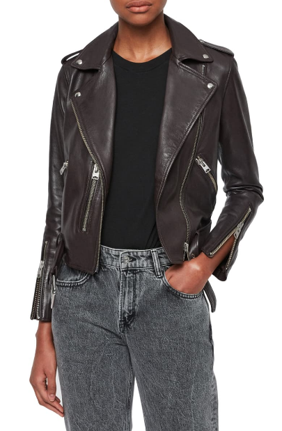 Balfern Leather Biker Jacket