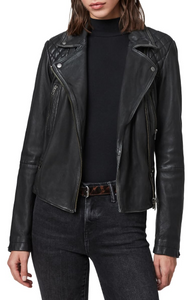 Cargo Leather Biker Jacket