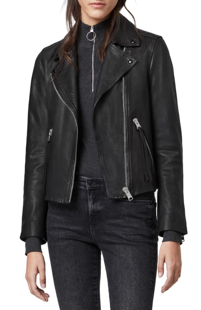 Dalby Leather Biker Jacket