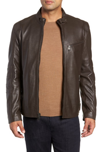 Quilted Leather Moto Jacket