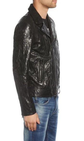 John Varvatos Regular Fit Lambskin Leather