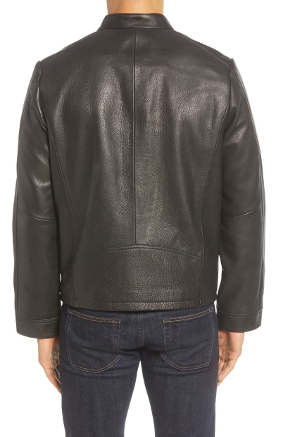 Orlando Leather Racer Coat