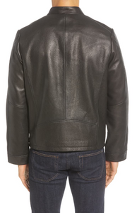 Orlando Leather Racer Coat