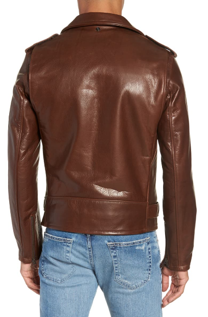 50s Oil Tanned Cowhide Leather Moto Jacket