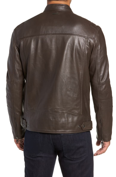 Quilted Leather Moto Jacket