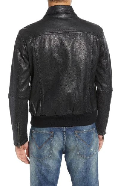 Regular Fit Leather Jacket