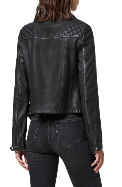 Cargo Leather Biker Jacket