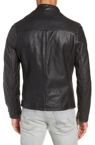 Cafe Racer Hand Vintage Cowhide Leather Jacket