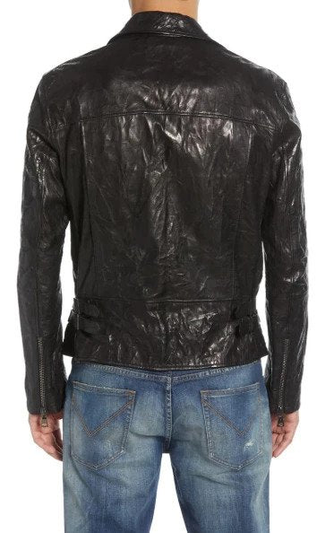 John Varvatos Regular Fit Lambskin Leather