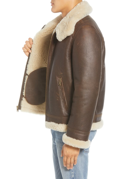 Auden shearling aviator on sale jacket