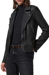 Cargo Leather Biker Jacket