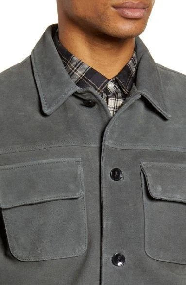 Otto Slim Fit Suede Jacket