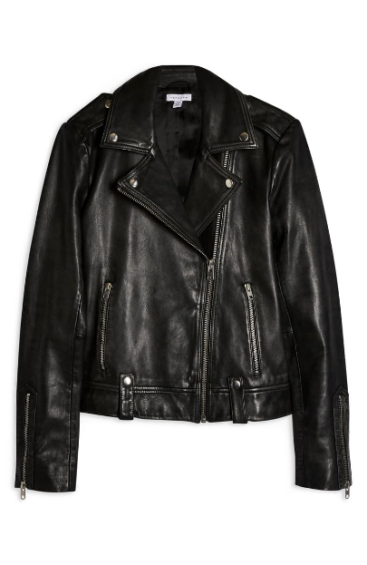 Mona Leather Biker Jacket