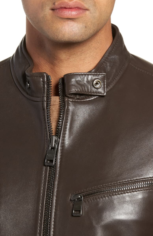 Quilted Leather Moto Jacket