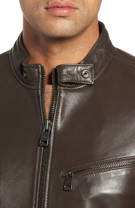 Quilted Leather Moto Jacket