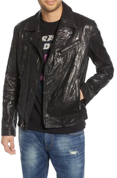 John Varvatos Regular Fit Lambskin Leather