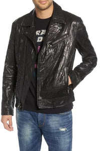 John Varvatos Regular Fit Lambskin Leather