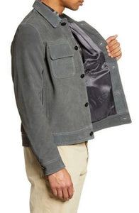 Otto Slim Fit Suede Jacket