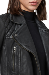 Cargo Leather Biker Jacket