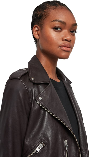 Balfern Leather Biker Jacket