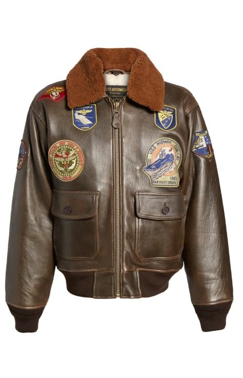 Genuine Shearling Collar G-1 Flight Jacket