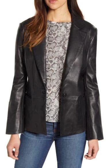 Leather Blazer