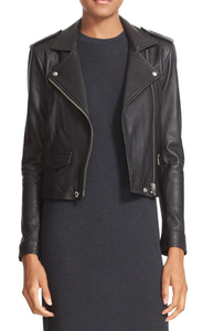 Ashville' Lambskin Leather Moto Jacket