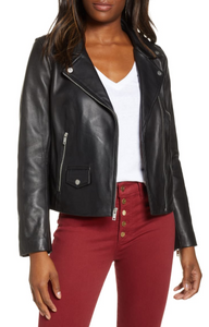 Alba Leather Moto Jacket