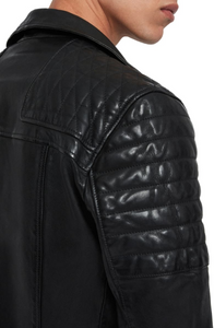 Bolt Slim Fit Leather Biker Jacket