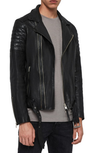 Bolt Slim Fit Leather Biker Jacket