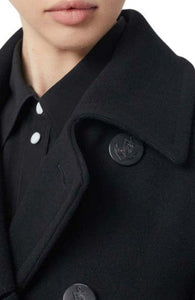 Leather Pocket Peacoat