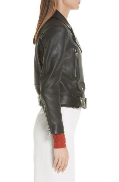 Mock Core Leather Moto Jacket