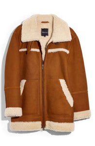 Genuine Shearling Motorcycle Jacket