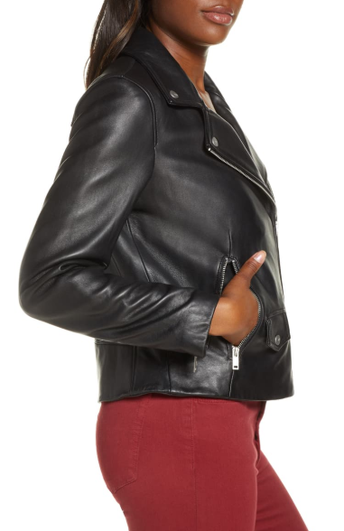 Alba Leather Moto Jacket