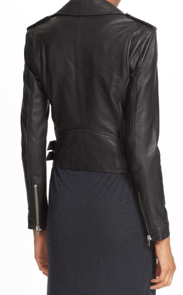 Ashville' Lambskin Leather Moto Jacket