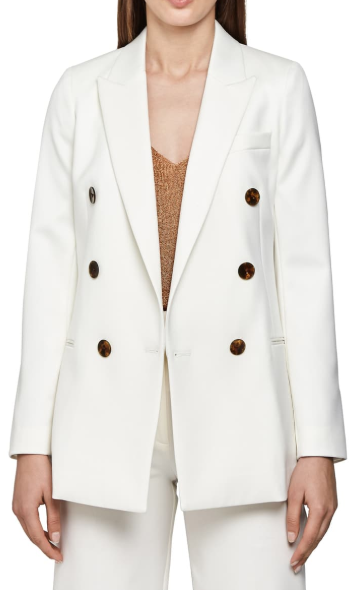 Aleida White Blazer